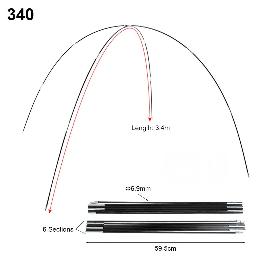 Anti-corrosion Tent Rod Awning Frames Support Rods