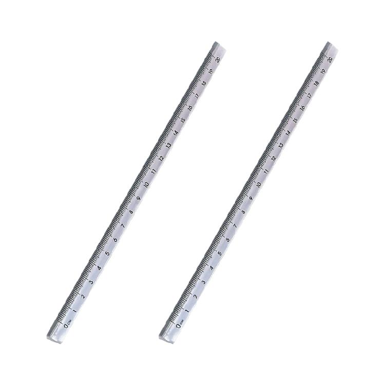 20cm durchsichtige dreieckige Acryl-Lineale Ein unverzichtbares Messwerkzeug für Schulbedarf, Homeoffice & professionelle Nutzung