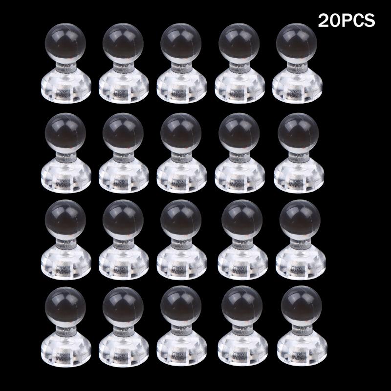 Mini Magnetic Invisible Badge Display Stand High Clear Acrylic Base For Badge Holder Accessories Desktop Storage