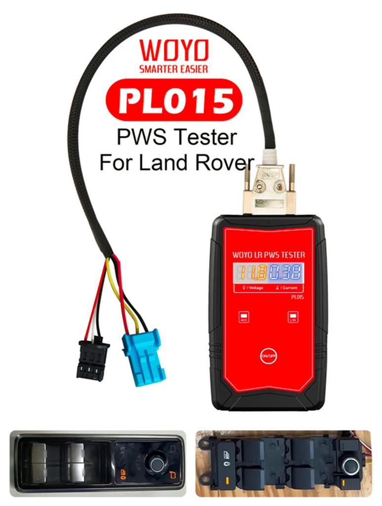 WOYO PL015 For Land Rover Diagnostic Power Window Control Switch Tester