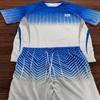 Herrens fritids- och sportset, herrarnas kortärmade t-shirt+shorts set 2-delat set
