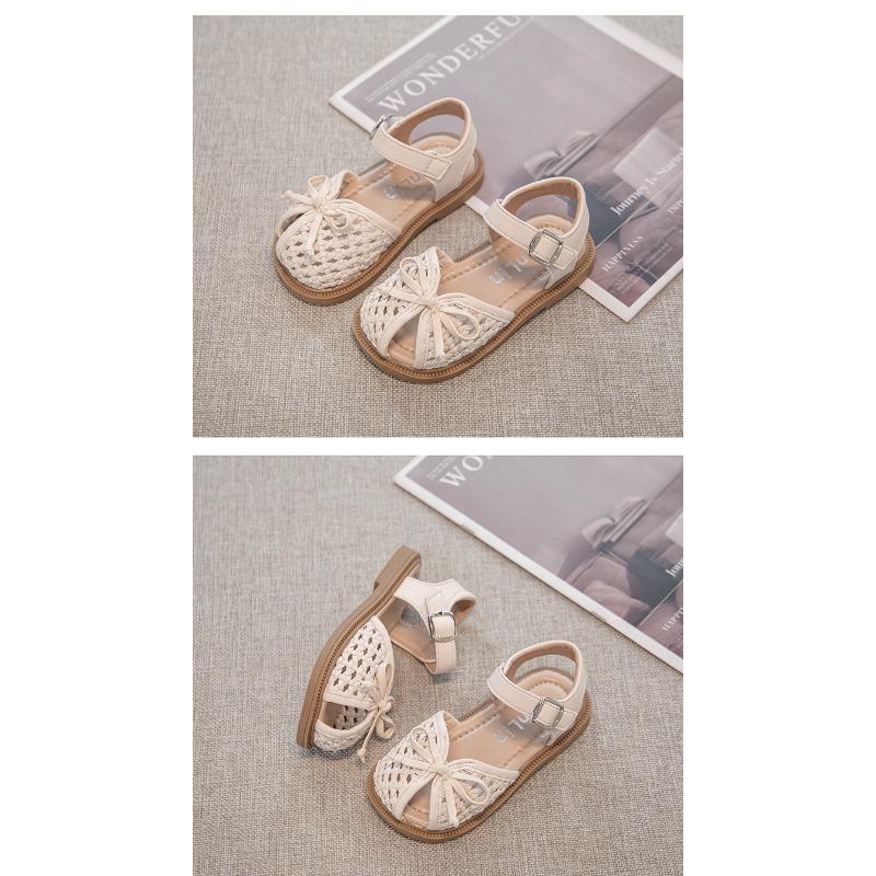 Sommer Baby Mädchen Slip-on Schuhe, Mädchen Sandalen & Kinder Hausschuhe, Kleinkind Prinzessin Weiche Sohle Gewebte Schuhe