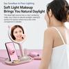 Rechargeable LED Makeup Mirror Touch Control Cosmetic Mirror Lighted Vanity Mirror  Desktop