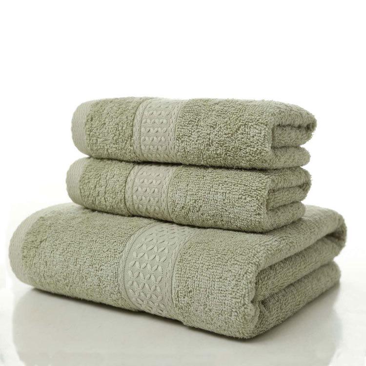 Premium 100% Cotton Towel Set: Soft, Thick Face, Bath, and Wash Towel Collection