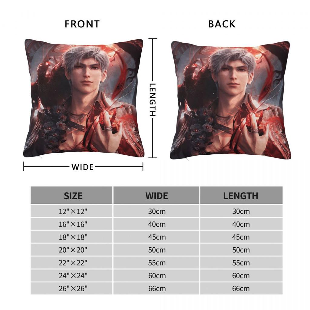 Game Love And Deepspace Sylus Pillow Case Cushion Cover Soft Graphic Pillow Cover Morden Pillowcases For Living Room Chair