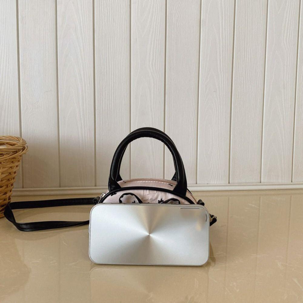 Y2K Mini Top-Handle Bag Love Pendant Vintage Handbag Bow Polka Dot Crossbody Bag  Students