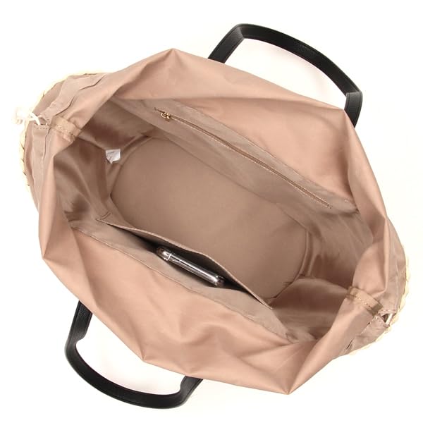 Labagagerie Tote Bag [Maze] Wide Basket Greige (26)