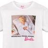 Barbie Womens Short Sleeved T-Shirt White Barbie Doll Print