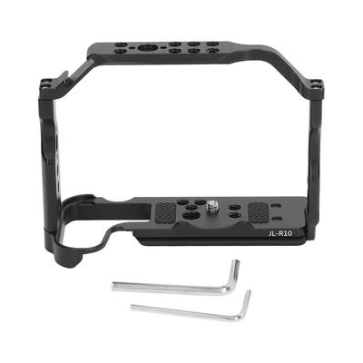 Aluminum Alloy Camera Cage Filmmaking Rig Quick Mount With 14 38 Screw Holes Cold Shoes For R10