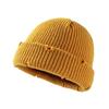 Warm Keeping Short Knit Beanie Acrylic Men Women Knitted Hat Fashion No Brim Warm Hat  Daily