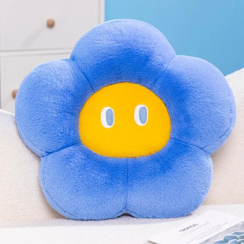 1PC 45/60cm Cartoon Simulation Flower Plush Cushion Stuffed Soft Plant Flower Washable Throw Pillow Chair Car Home Decor Gifts