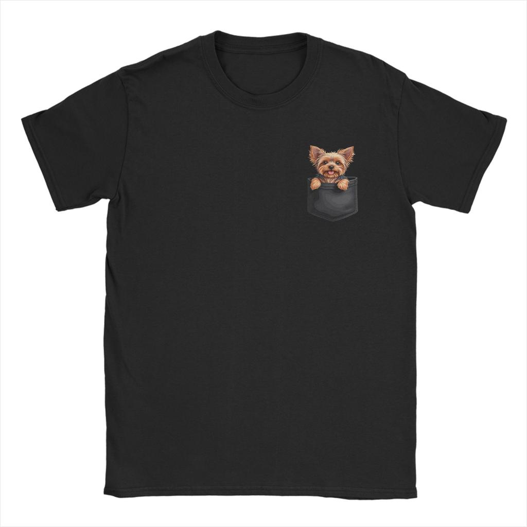 Funny USA Patriotic American Yorkshire Terrier TShirt for Unisex Unisex Crew Neck Cotton T Shirts Tee Shirt Big Size Clothes