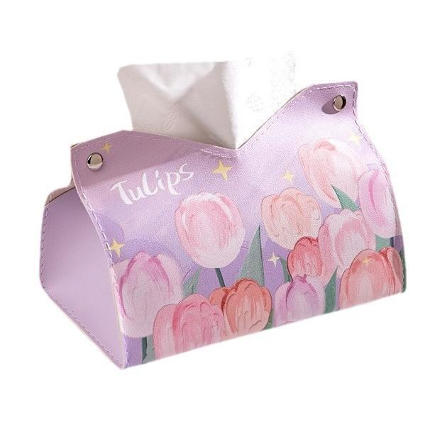 Modern Leather Tissue Box For Living Room And Car And Multi Use Features