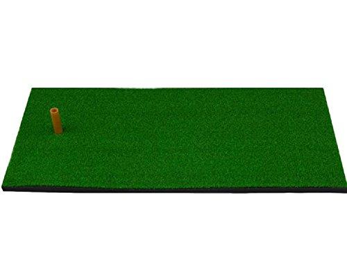 SCGEHA Golf Shot Practice Mat, Thick 60cm x 30cm, 1cm Thick, Artificial Turf, Includes 2 Tees