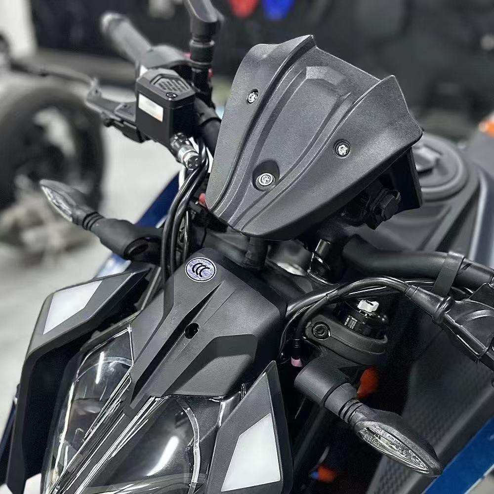 For 390 Dk New Motorcycle Accessories Windshield Windscreen Front Wind Deflector Guard Black 390Dk 390 DK 2024