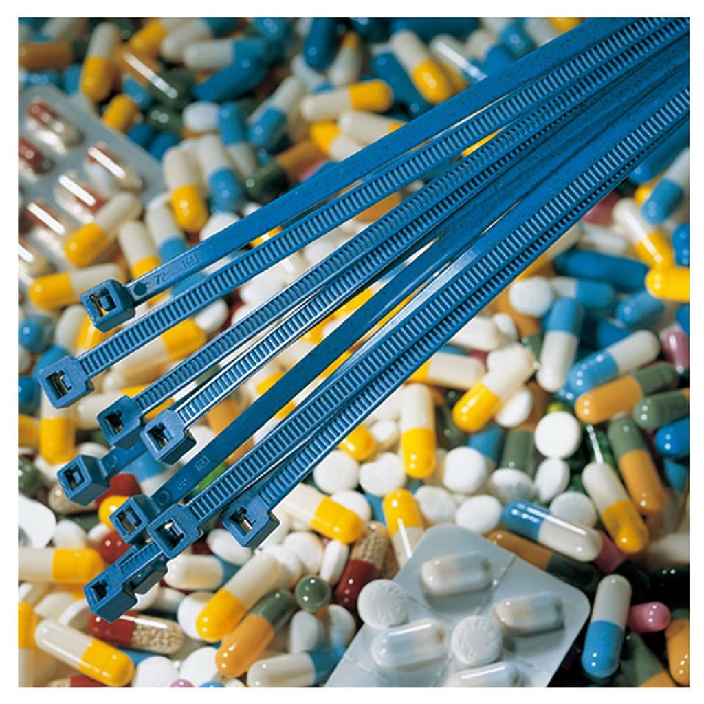 HellermannTyton Insulok Tie Metal Content Tie MCTS200BLU