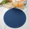 Tappetino in silicone grande da 25 cm, resistente al calore, sottobicchiere, tovaglietta a nido d'ape, antiscivolo, sottopentola, tovaglietta rotonda, accessori da cucina