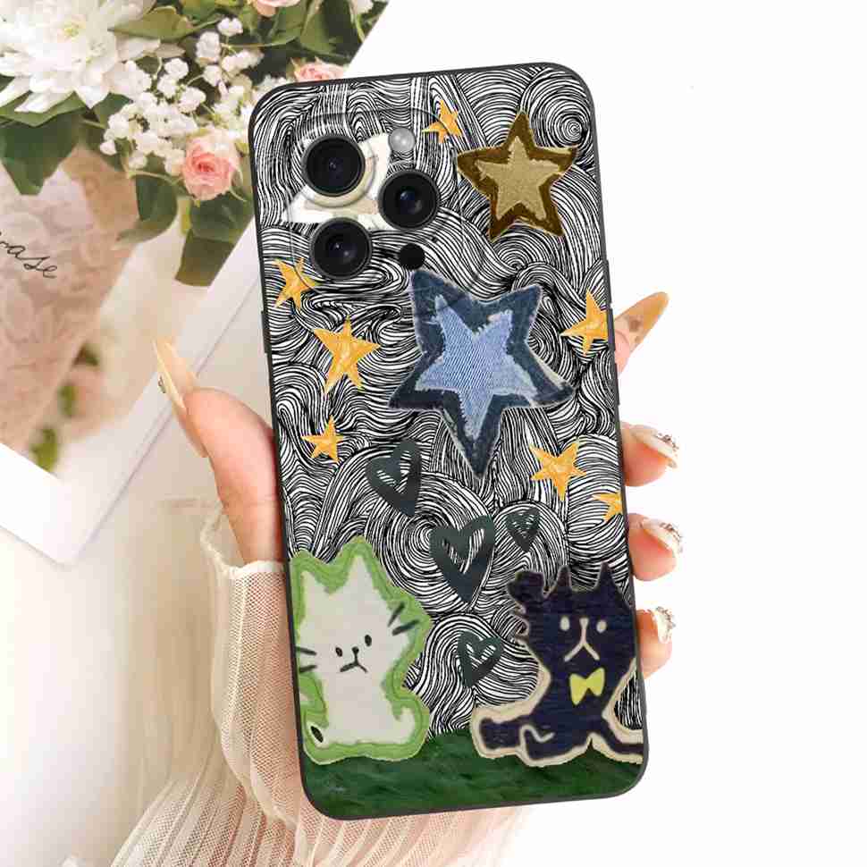 

For iPhone 15 Pro A2848 A3101 Case Popular Flower Painting Soft Silicone Cover For iPhone 15Pro A3102 A3104 Phone Cases Capa iPhone 15 Pro