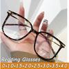 Women Fashion Oversize Leopard Print Reading Glasses Men Ultra Light Anti Blue Light Far Sight Eyeglasses New Stylish Presbyopia Glasses