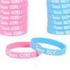 20pcs Flat Printed Team Bride Bracelet Silicone Team Boy Girl Wristband  Baby Shower Decoration
