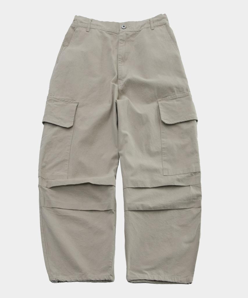 SOMEPLACE MAN Basic Oversized Wide Big Pocket String Parachute Cargo Pants_3 Colors