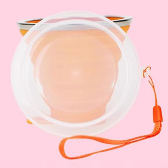 Yousheng Silicone Foldable Water Cup with Lanyard Wide-Mouth Design Leak-Proof Portable Water Bottle with Transparent Cap