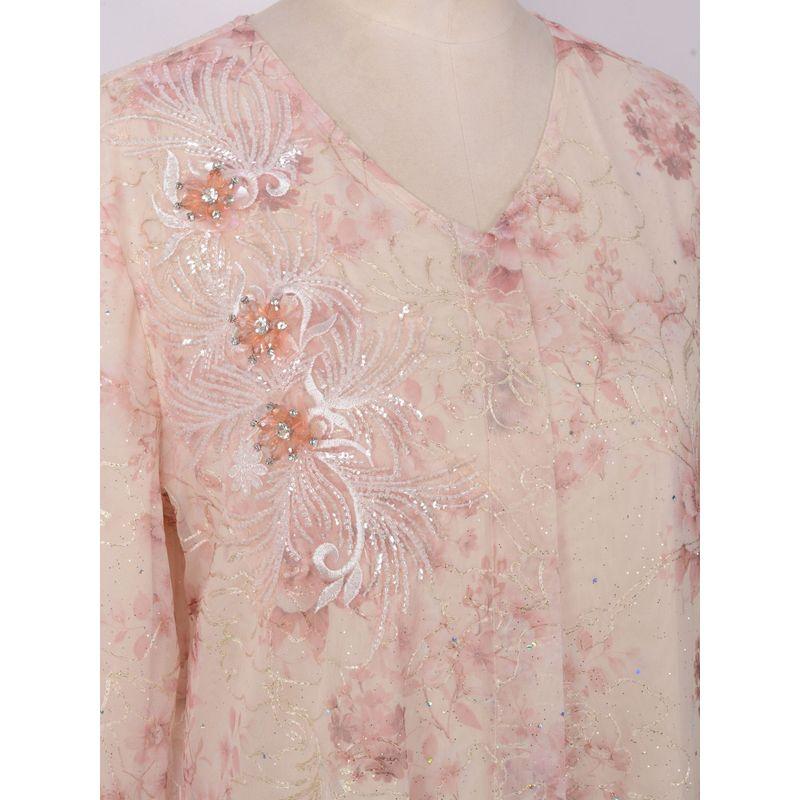 2025 Middle East Women clothes Morocco Long sleeve New Print Sequins Big Hemline Arabic Robe Dress Dress