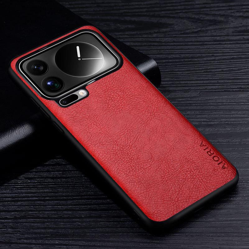 Luxury Leather Case For Xiaomi 17 Pro Max Ultra Premium Business Style Retro Litchi Pattern Back Cover for Xiaomi 17 Ultra case