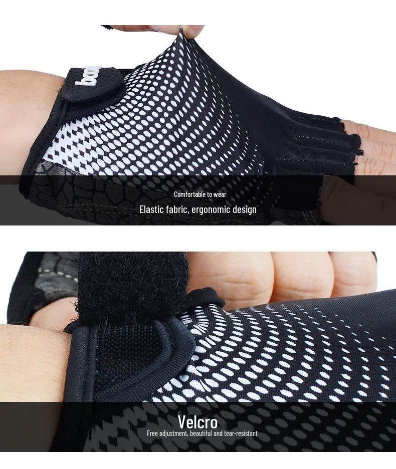 Boden Halkfria Silikon Fitnesshandskar - Halvfinger, Anti-Hårdhud för Utomhusträning