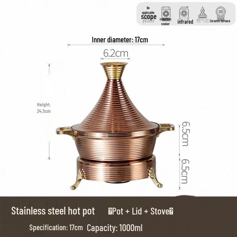 Zhi Shi Moroccan Tagine Soup Pot