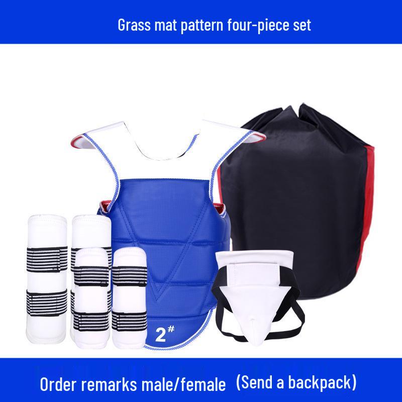 

Универсальный комплект защитной экипировки для тхэквондо - Длинный и утолщенный, 4-8 шт., для соревнований и тренировок S (110-130 cm) Male