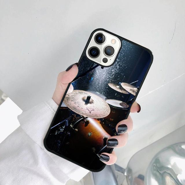 Musical Instrument Drum Phone Case Cover For for iPhone 17 Air 15 16 14 11 12 13 Pro MAX Plus