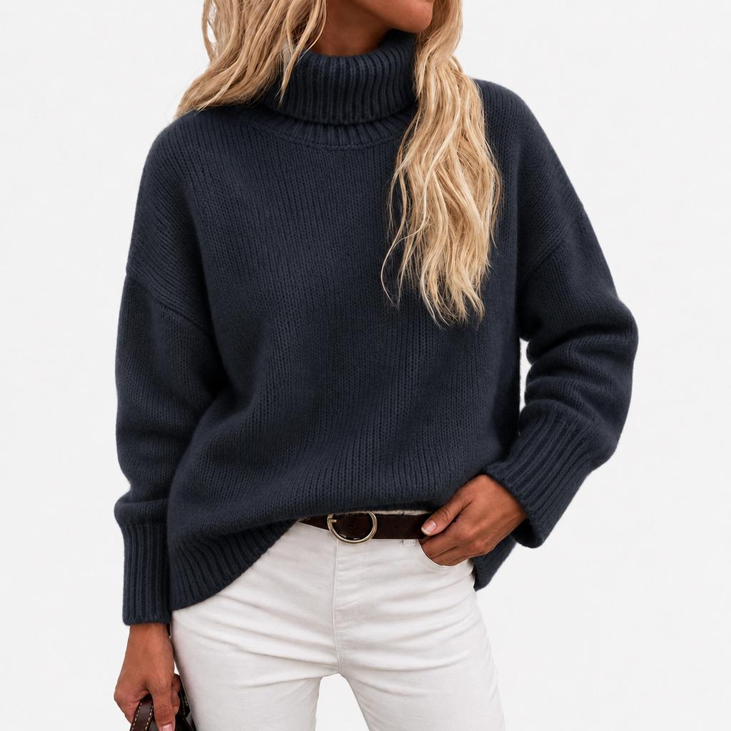 Women's Casual Loose Fit Long Sleeve Zip-Up Hoodie with Collar