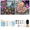 Set Completo di Strumenti per Dot Painting Mandala per Dipingere Rocce Decorazioni per la Casa Disegno Artistico