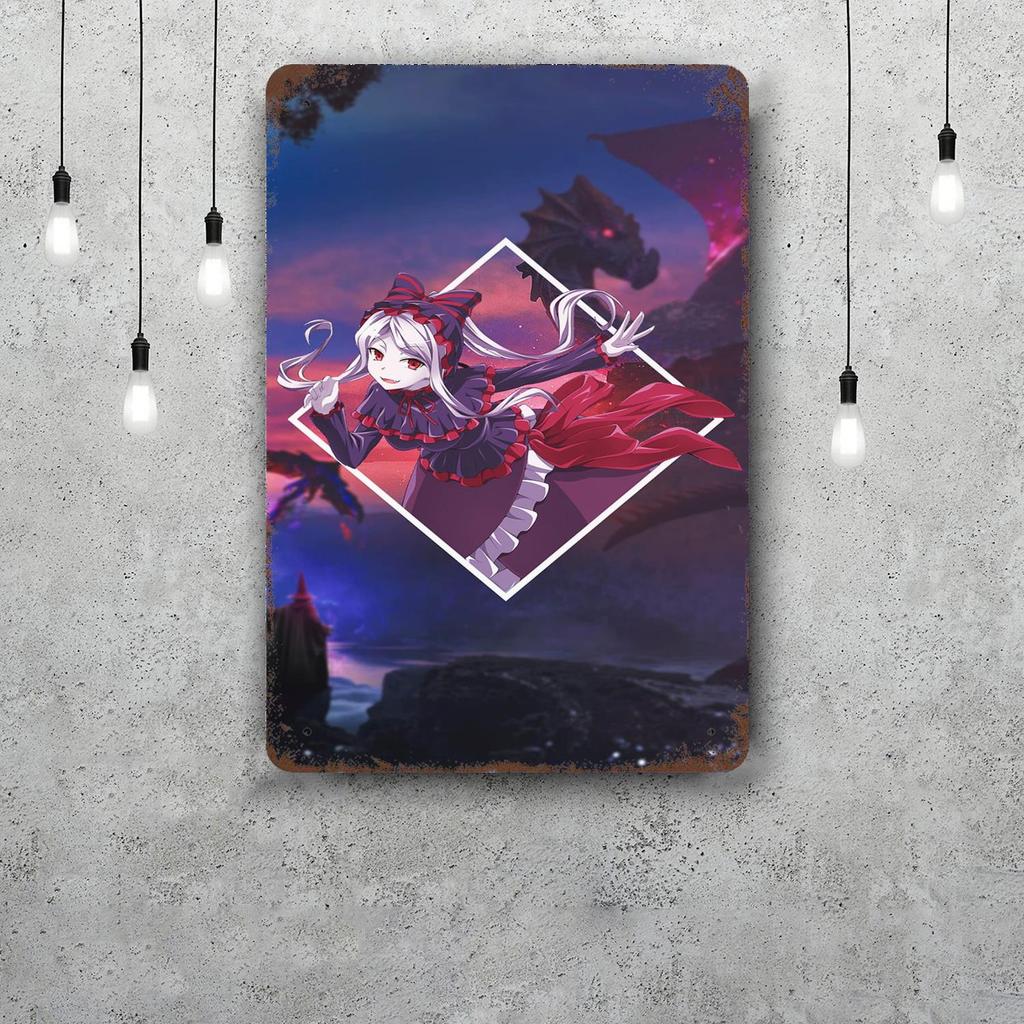 shalltear bloodfallen Decor Vintage Metal Signs Tin Signs Captain Poster Decor for Bar Pub Club Man Cave Wall Decoration