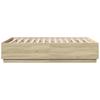 Vidaxl Bed Frame, Sonoma Oak, 120X190 Cm, Wood-Based Material
