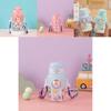 Cute Cartoon Water Bottle For Students With High Capacity And Portable Design