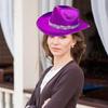 Bridal Panama Hat Jeweled Rhinestones for Women Bride Hat Sparkling Rhinestones Bridal Caps Photo Props