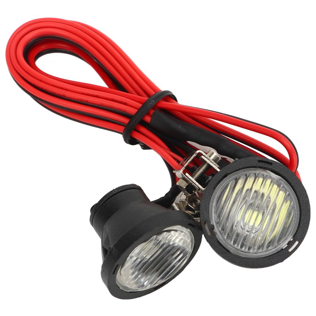 2LED RC Car Universal Headlights RC LED Roof Headlamps for 110 RC Model Crawler Cars