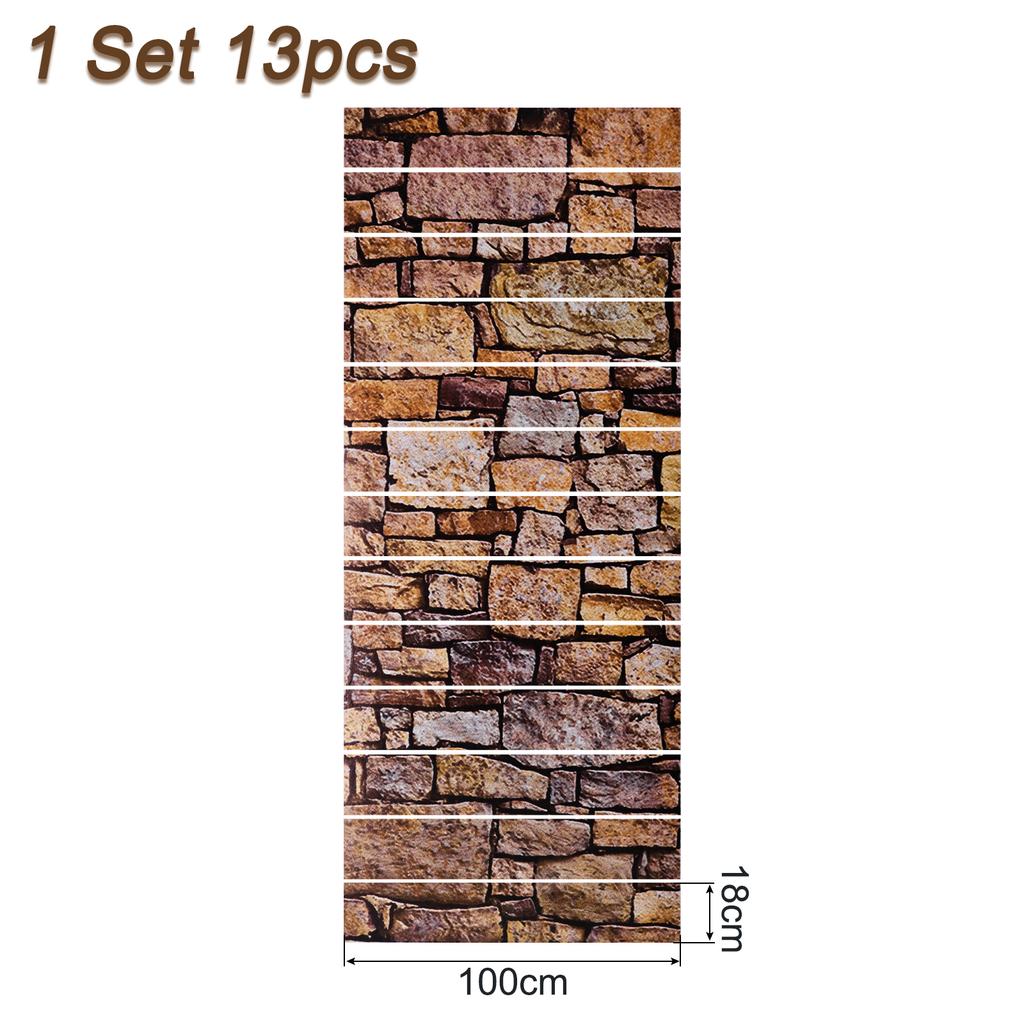 6/13pcs Stair Stickers 39"x7" Self-Adhesive Staircase Decals for Stair Steps Home Bathroom Floor Decoration
