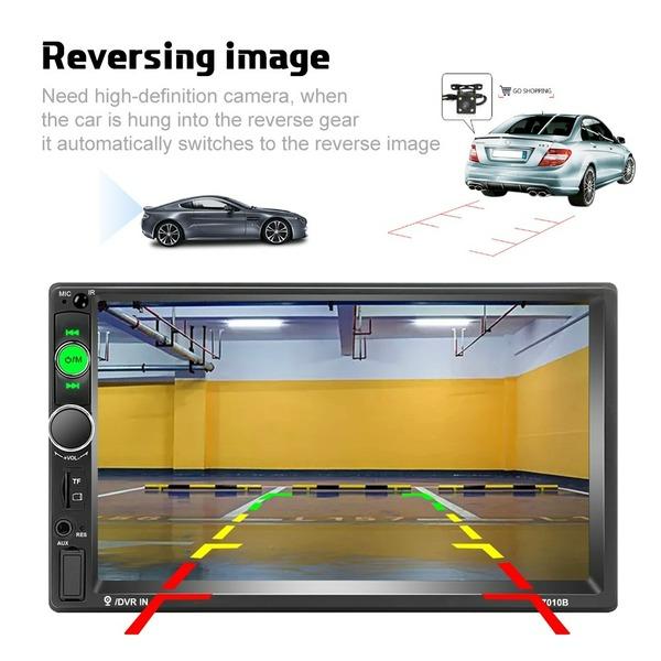 7\ HD MP5 Touch Screen Car Player Digital Display Support Bluetooth Multimedia USB Autoradio Mirror Link Rear View Camera Connection