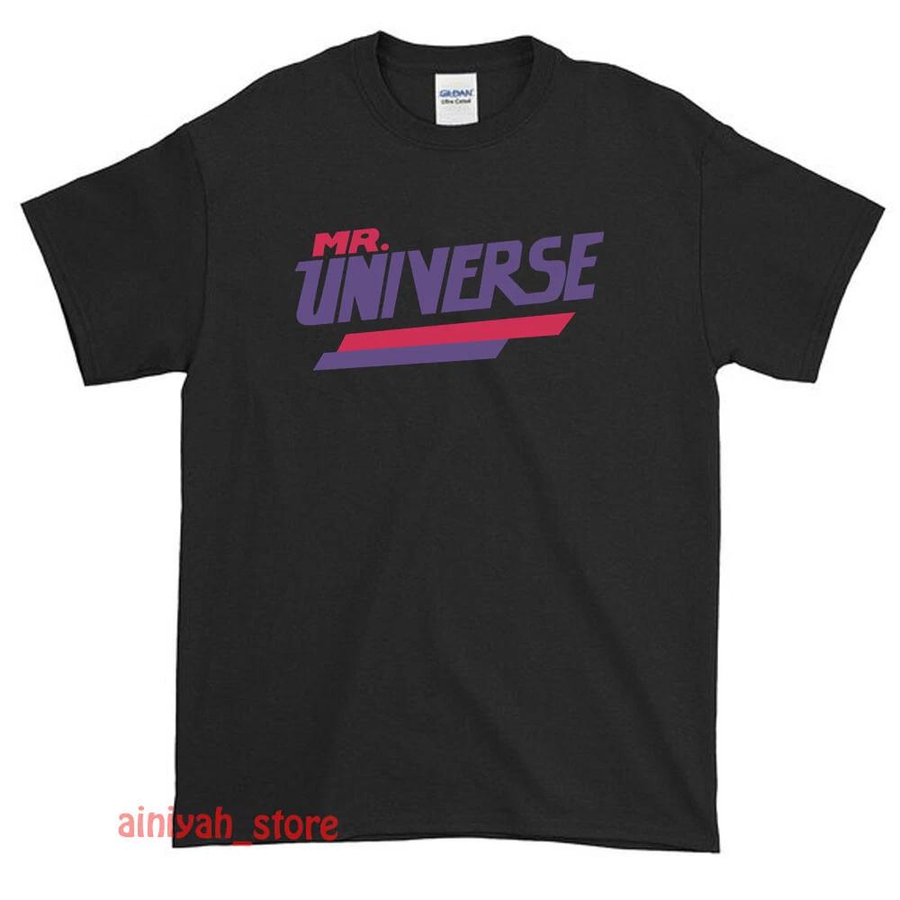 

New Mr. Universe Logo Men s Funny T shirt USA Size S-XXL S