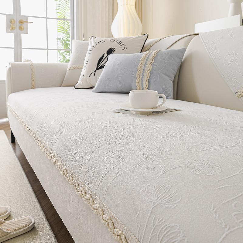 Autumn Living Room Sofa Non-slip Lacework Sofa Cushion Couch Covers Mat Slipcover Funda Sofa Mats Cojines