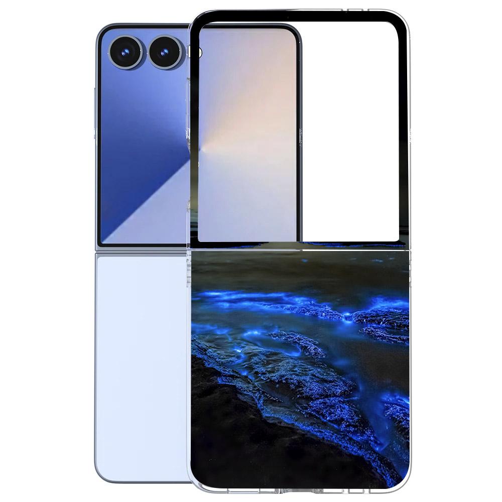 Für Samsung Galaxy Z Flip 7 6 5 4 3 Hülle Mode Malerei Hart-PC Transparente Abdeckung Für Galaxy Z Flip7 Faltbare Hüllen Funda Coque