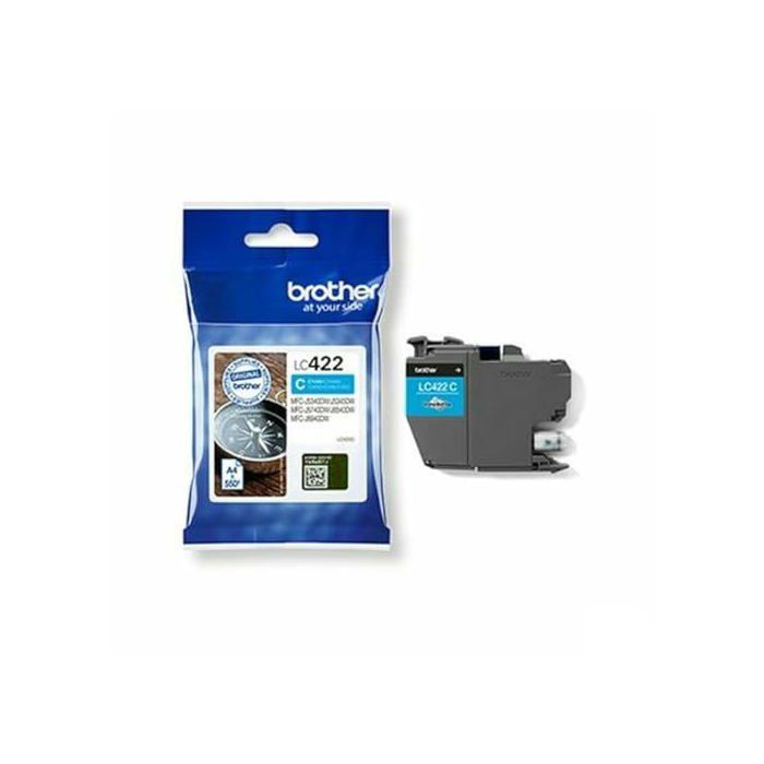 Brother Cartouche d'encre Originale MFCJ5340DW, MFCJ5740DW, MFCJ6540DW, MFCJ6940DW Cyan (5 unités) - Marque EAN : 4977766816724