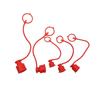 Red Rubber Protective Dust Cap for Quick Connect Plug