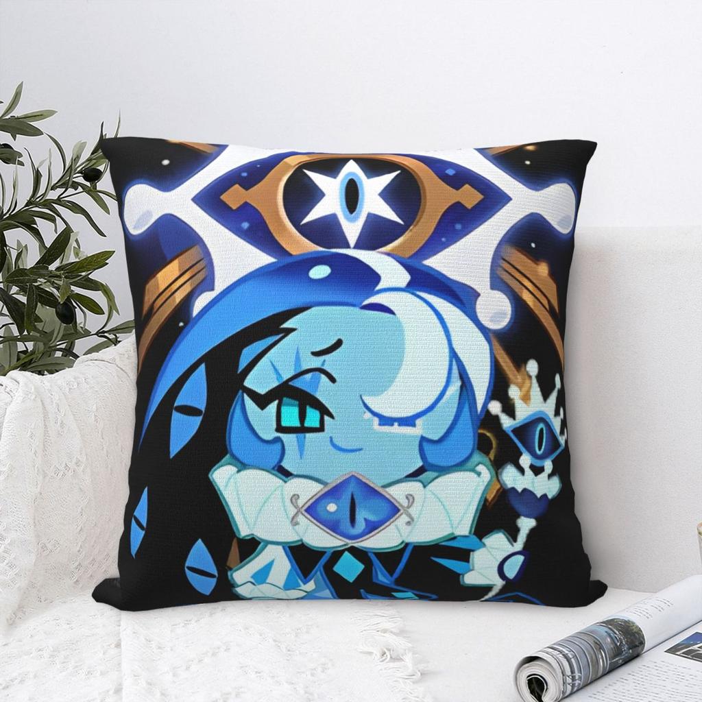Shadow Milk Cookie Run Kingdom Pillowcase Polyester Cushion Cover Gift Cute Cartoon Throw Pillow Case Cover Home Zipper 40X40Cm