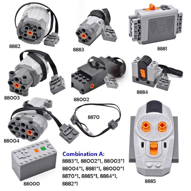Technické bloky Servo PF Motor vlaku Výkon Funkce MOC High-Tech díly Cihly Příslušenství Technik Servo RC motor