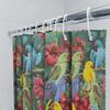 Tenda da Doccia Uccello Tropicale Foresta Botanica Natura Arredo Bagno Verde Acqua Blu Colorato Fauna Selvatica Esotica Arredo Casa