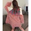 Winter New Imitation Fox Fur Imitation Raccoon Fur Plush Tassel Trendy Fur Mid-length Coat High-end Women's Clothing